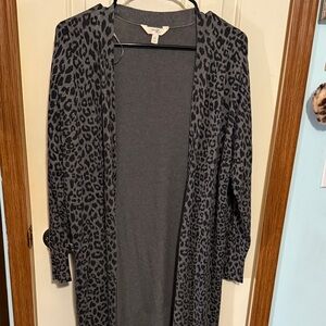 Terra & Sky Charcoal Knit Cardigan size 0X